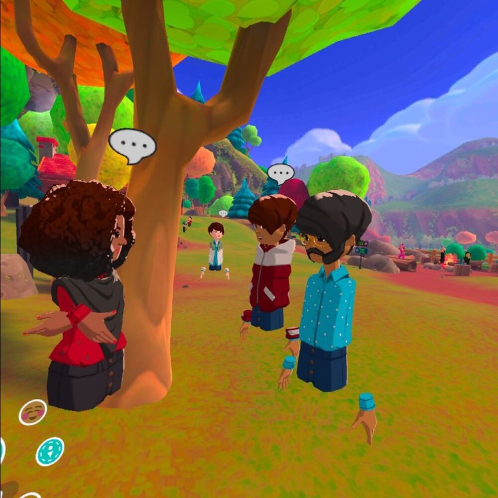 Moments later the man on the right was muted and blocked after closely pursuing the author and the woman on the left around the area Moments later the man on the right was muted and blocked after closely pursuing the author and the woman on the left around the area