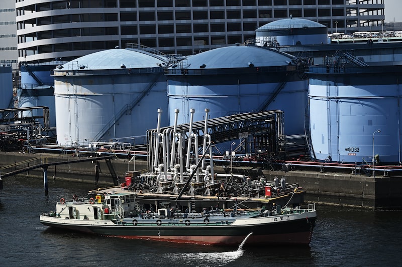 An oil tanker refuels at Daitoh Trading Co. Yokohama oil terminal in Yokohama, Japan, on Tuesday, March 24, 2026. Japanese Prime Minister Sanae Takaichi looked to ramp up the nations response to the fallout from the war in Iran with a thorough review of the ecosystem of oil-related products, as the likelihood builds of shortages and knock-on effects across the economy. Photographer: Soichiro Koriyama/Bloomberg An oil tanker refuels at Daitoh Trading Co. Yokohama oil terminal in Yokohama, Japan, on Tuesday, March 24, 2026. Japanese Prime Minister Sanae Takaichi looked to ramp up the nations response to the fallout from the war in Iran with a thorough review of the ecosystem of oil-related products, as the likelihood builds of shortages and knock-on effects across the economy. Photographer: Soichiro Koriyama/Bloomberg
