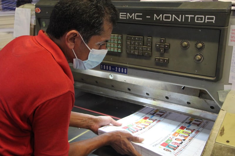 Impresión de papeletas electorales Impresión de papeletas electorales