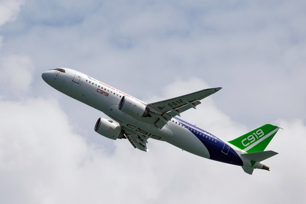 Un avión C919 de la Commercial Aircraft Corp of China Ltd. (Comac) en el Salón Aeronáutico de Singapur de 2026. Un avión C919 de la Commercial Aircraft Corp of China Ltd. (Comac) en el Salón Aeronáutico de Singapur de 2026.