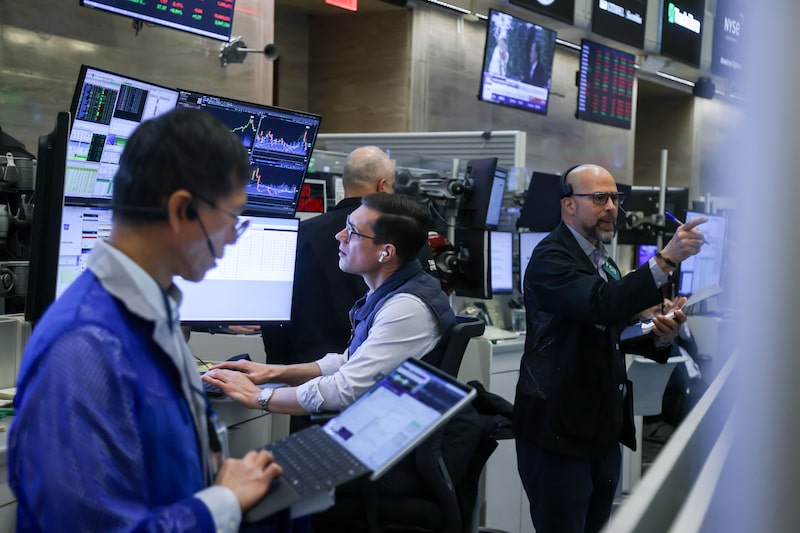 Traders At The New York Stock Exchange As Stocks, Bonds, Dollar Get Hit Amid US-Europe Clash Traders At The New York Stock Exchange As Stocks, Bonds, Dollar Get Hit Amid US-Europe Clash
