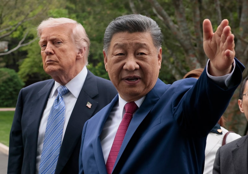 El presidente estadounidense Donald Trump y el presidente chino Xi Jinping. Fotógrafo: China Pool/Getty Images. El presidente estadounidense Donald Trump y el presidente chino Xi Jinping. Fotógrafo: China Pool/Getty Images.