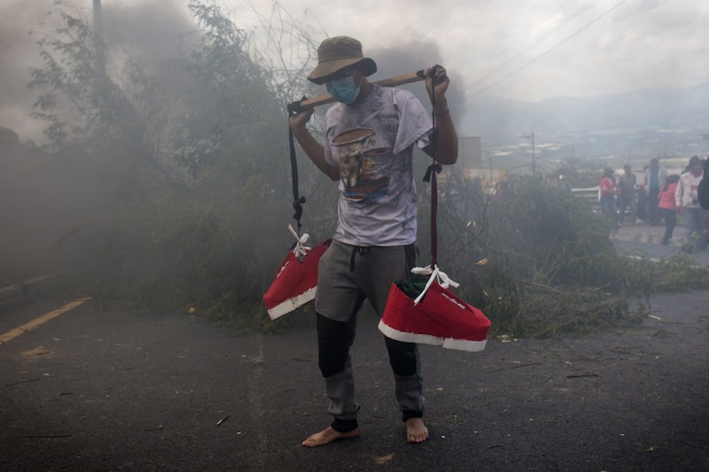 Las protestas lideradas por el movimiento indígena iniciaron este 13 de junio. Las protestas lideradas por el movimiento indígena iniciaron este 13 de junio.