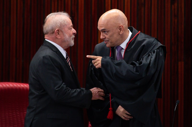 Luiz Inácio Lula da Silva y Alexandre de Moraes. Luiz Inácio Lula da Silva y Alexandre de Moraes.