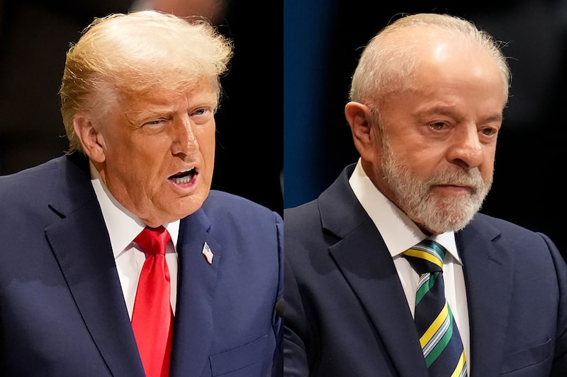 Donald Trump, izquierda, y Luiz Inácio Lula da Silva. Fotógrafo: David Dee Delgado/Bloomberg. Donald Trump, izquierda, y Luiz Inácio Lula da Silva. Fotógrafo: David Dee Delgado/Bloomberg.