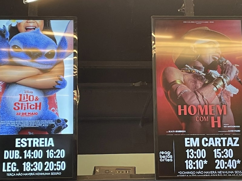 Lilo & Stitch e Homem com H em cinema de São Paulo Lilo & Stitch e Homem com H em cinema de São Paulo