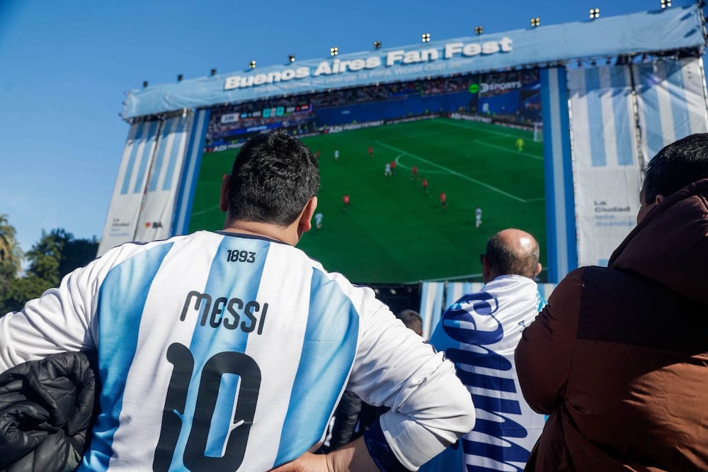 Aficionados argentinos en el Buenos Aires Fan Fest, el 7 de julio de 2026. Aficionados argentinos en el Buenos Aires Fan Fest, el 7 de julio de 2026.