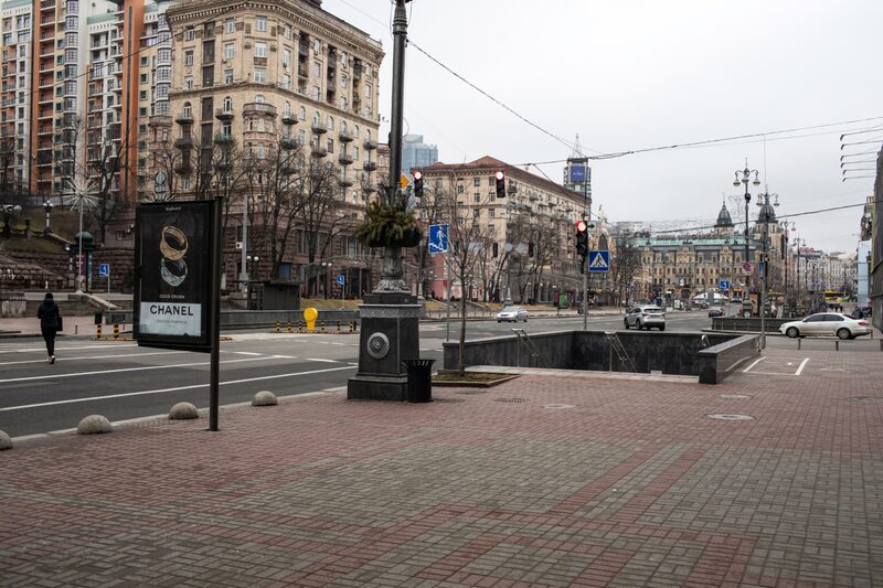Un calle desierta Un calle desierta