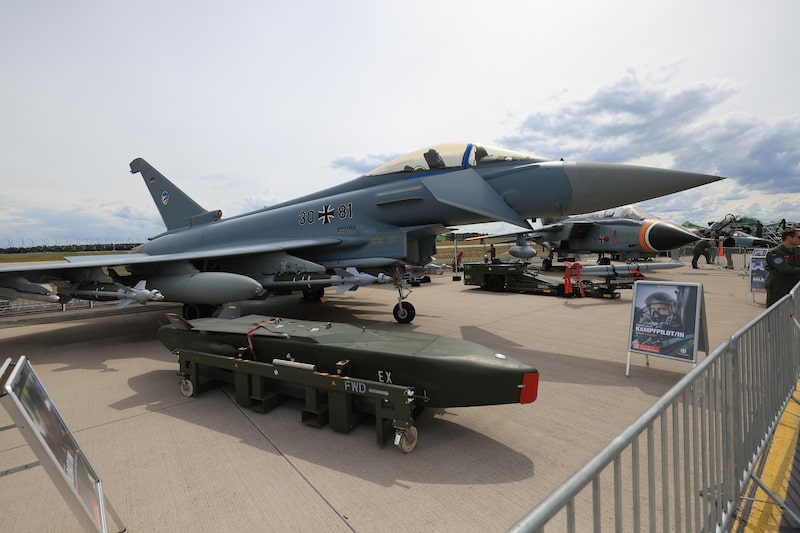 Un misil Taurus en la feria aeronáutica ILA de Berlín. Fotógrafo: Krisztian Bocsi/Bloomberg. Un misil Taurus en la feria aeronáutica ILA de Berlín. Fotógrafo: Krisztian Bocsi/Bloomberg.