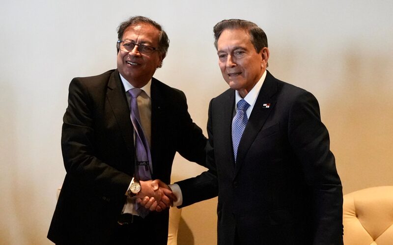 Presidentes Gustavo Petro y Laurentino Cortizo de Colombia y Panamá. Presidentes Gustavo Petro y Laurentino Cortizo de Colombia y Panamá.