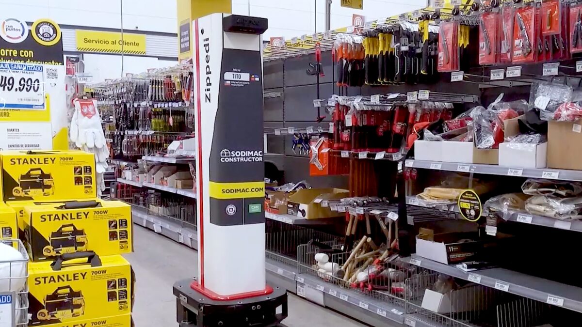 Zippedi shelf-scanning robot shown in company coverage