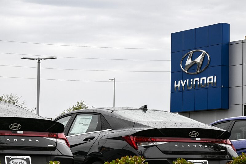 Vehículos en un concesionario Hyundai en Houston, Texas, el 27 de marzo de 2025.  Vehículos en un concesionario Hyundai en Houston, Texas, el 27 de marzo de 2025.