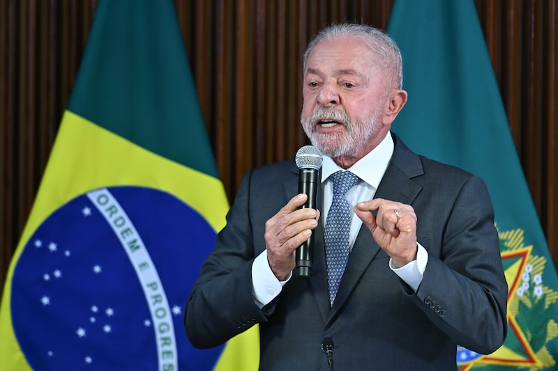 President Lula Speaks During Ministerial Meeting President Lula Speaks During Ministerial Meeting