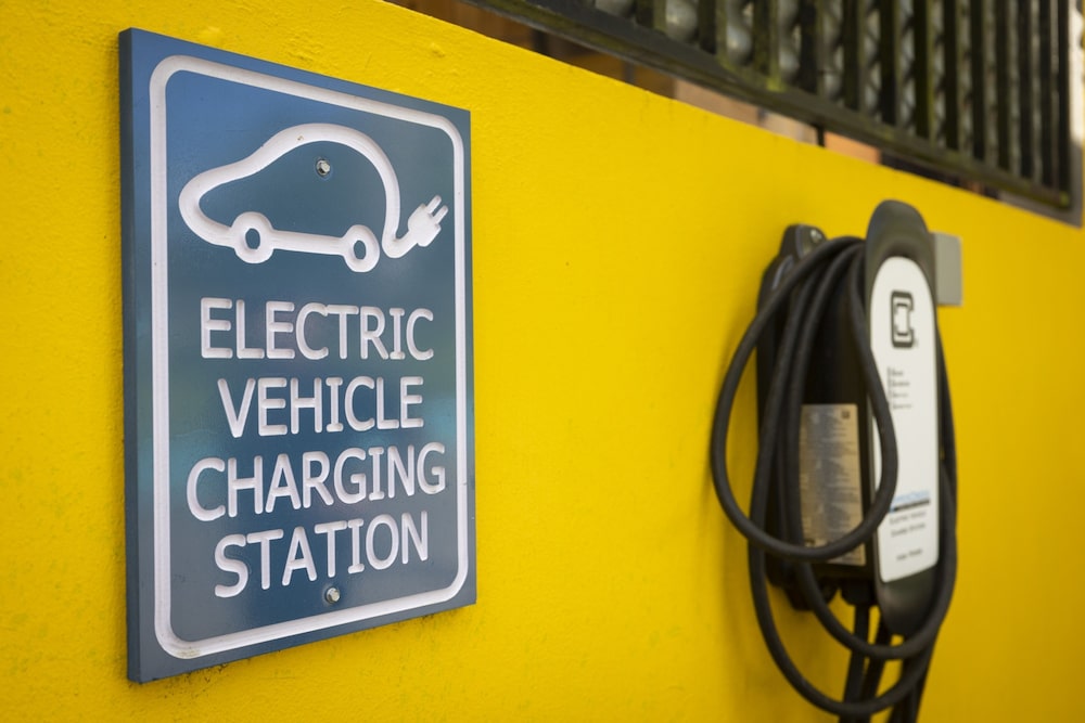 An EV charger is connected to the microgrid. An EV charger is connected to the microgrid.