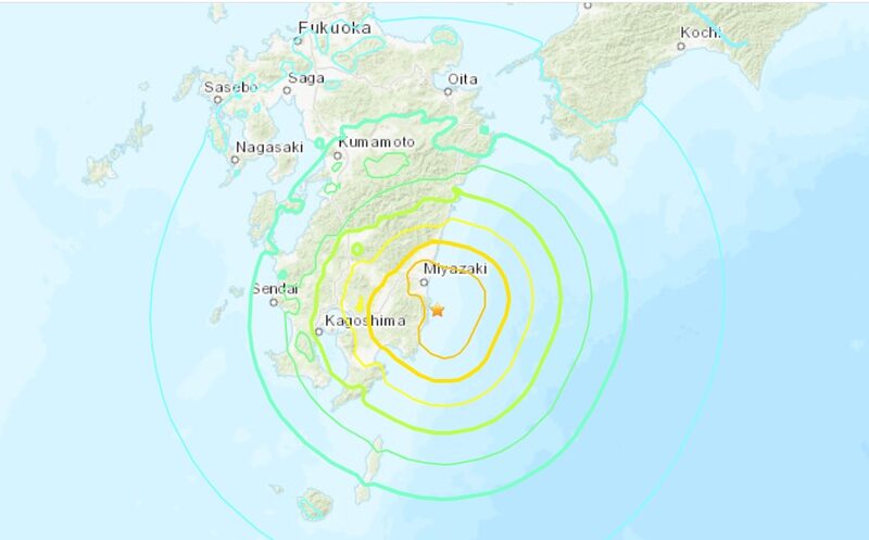 Terremoto de magnitud 7,1 sacudió a Japón este 8 de agosto. Terremoto de magnitud 7,1 sacudió a Japón este 8 de agosto.