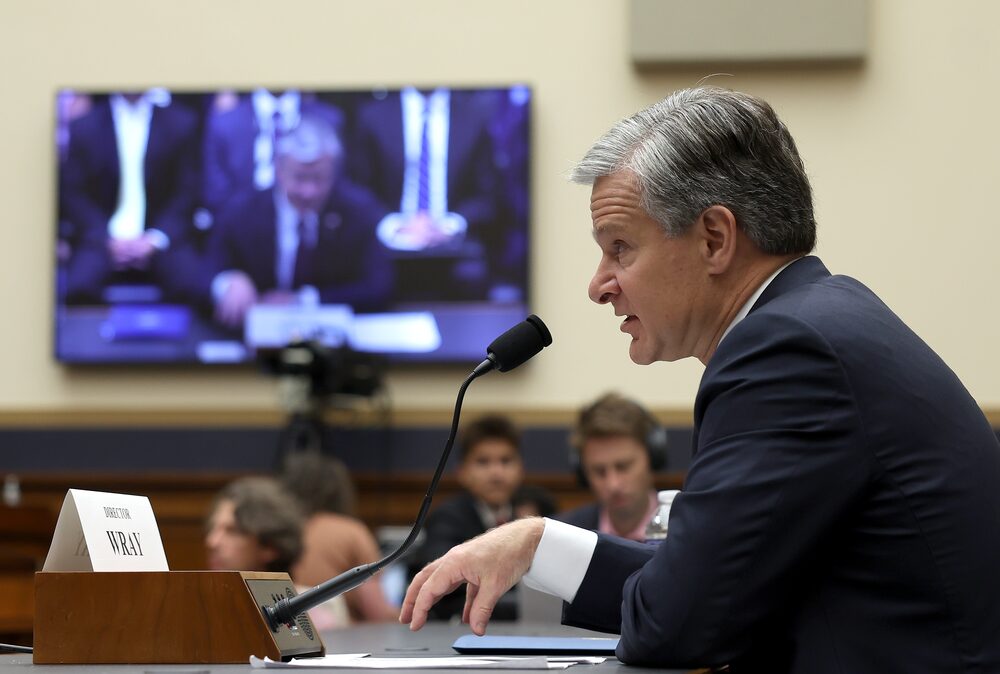 Christopher Wray testificó ante el Comité Judicial de la Cámara de Representantes de EE.UU., el 24 de julio. Christopher Wray testificó ante el Comité Judicial de la Cámara de Representantes de EE.UU., el 24 de julio.