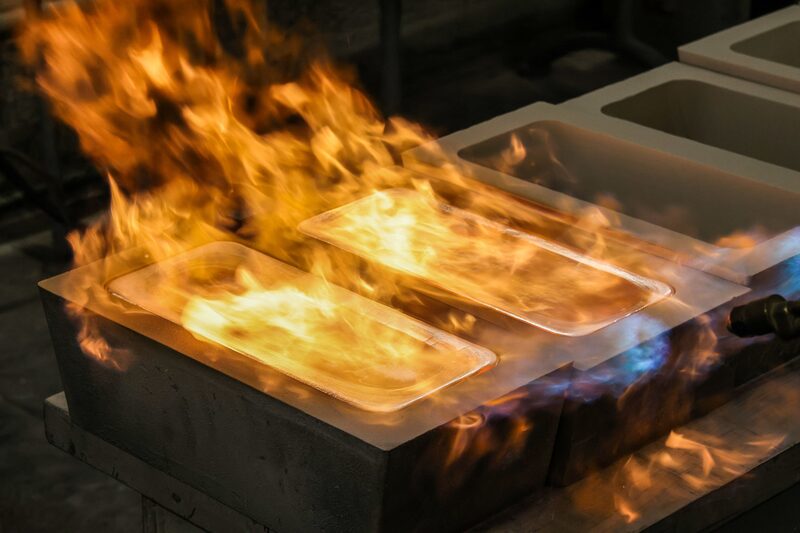 Flames On Silver Ingots. Flames On Silver Ingots.