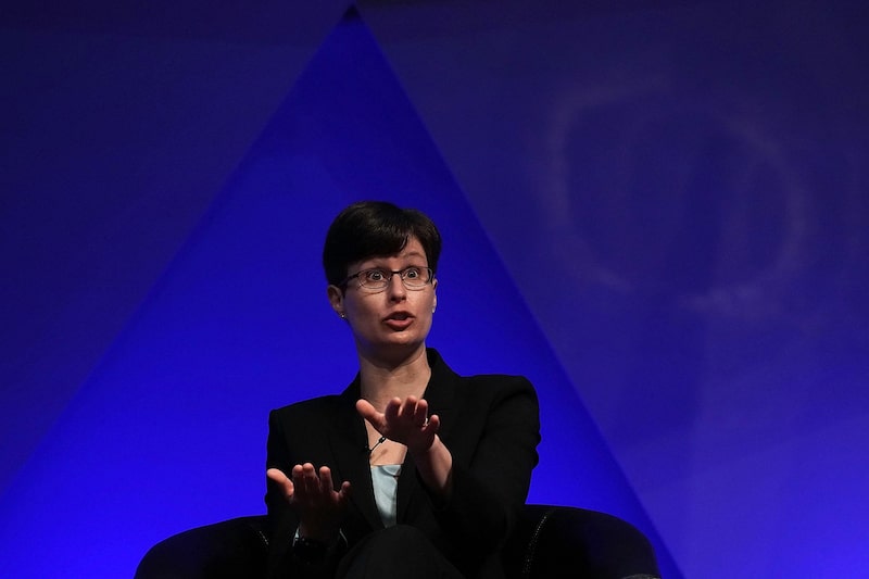 Lea Kissner, líder global de tecnologías de privacidad en Google, durante un debate en la reunión anual 2018 de la Academia Nacional de Ingeniería el 1 de octubre de 2018 en Washington, DC. Lea Kissner, líder global de tecnologías de privacidad en Google, durante un debate en la reunión anual 2018 de la Academia Nacional de Ingeniería el 1 de octubre de 2018 en Washington, DC.