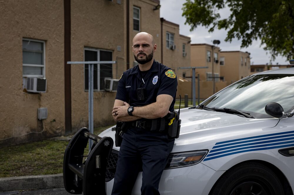 Miami Police Officer Lucas Pereira.  Miami Police Officer Lucas Pereira.
