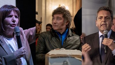 Elección de tercios: Qué dijeron Milei, Bullrich y Massa tras el escrutinio Elección de tercios: Qué dijeron Milei, Bullrich y Massa tras el escrutinio