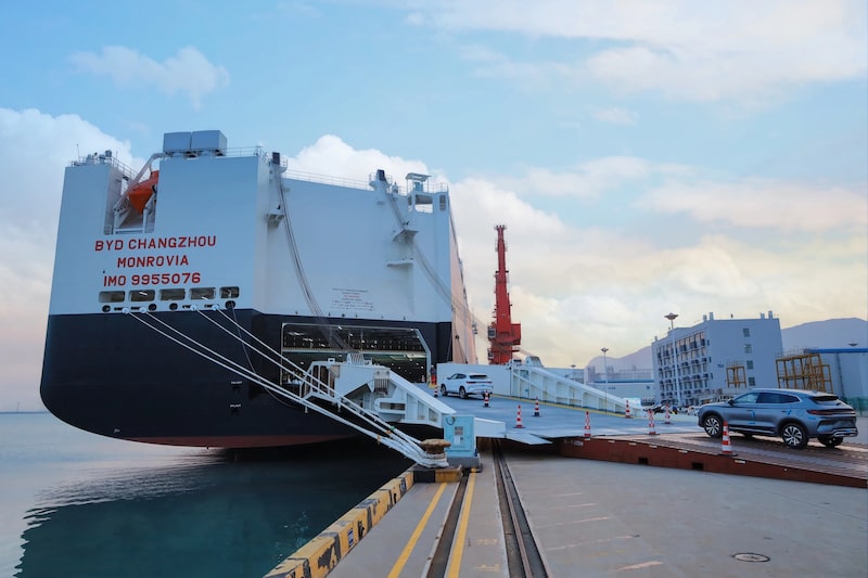navio de transporte da BYD navio de transporte da BYD