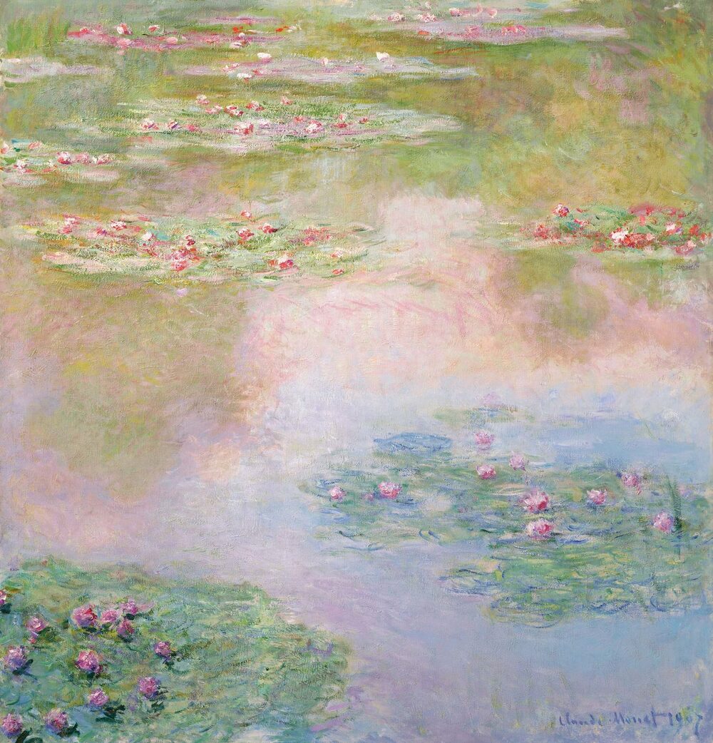 Nymphéas, 1907, by Claude Monet. Nymphéas, 1907, by Claude Monet.