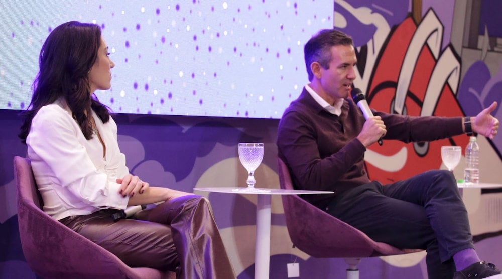 Cristina Junqueira e David Vélez em evento de comemoração dos dez anos do Nubank; cerca de 80 jornalistas e influenciadores participaram Cristina Junqueira e David Vélez em evento de comemoração dos dez anos do Nubank; cerca de 80 jornalistas e influenciadores participaram