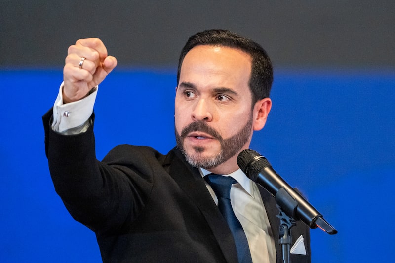 Abelardo de la Espriella durante un acto de certificación en Bogotá. Abelardo de la Espriella durante un acto de certificación en Bogotá.