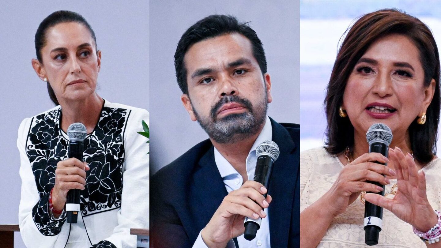 Claudia Sheinbaum, Jorge Álvarez Máynez y Xóchitl Gálvez, candidatos a la presidencia de México Claudia Sheinbaum, Jorge Álvarez Máynez y Xóchitl Gálvez, candidatos a la presidencia de México