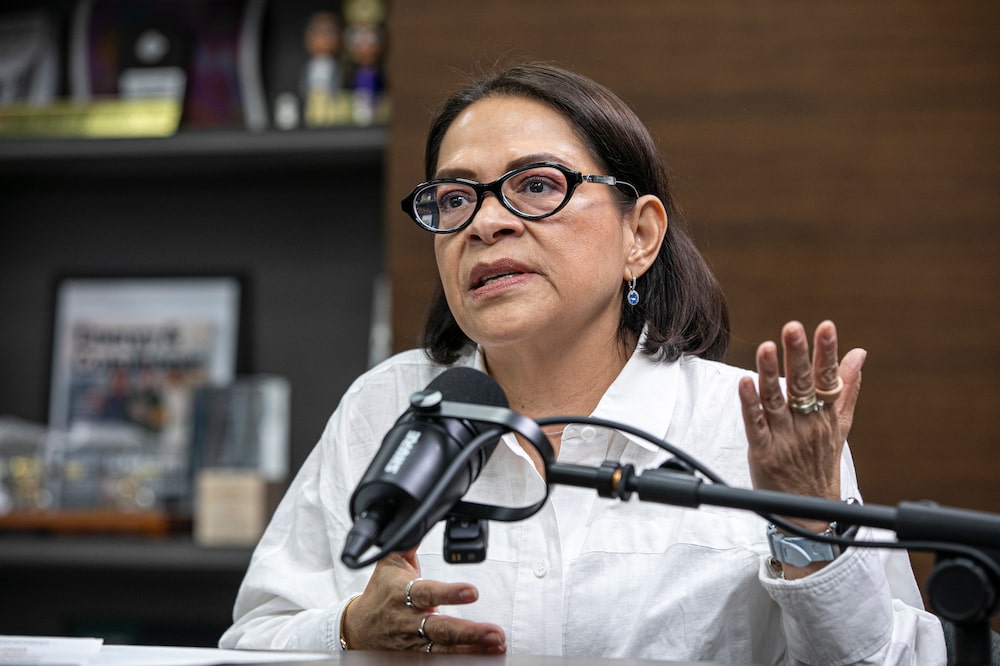 Emilia Calleja, directora general de CFE, habla sobre el plan de expansión de la compañía estatal durante una entrevista con Bloomberg Línea en la Ciudad de México. Emilia Calleja, directora general de CFE, habla sobre el plan de expansión de la compañía estatal durante una entrevista con Bloomberg Línea en la Ciudad de México.