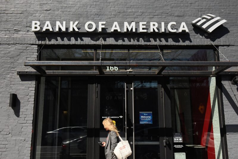 A Bank of America branch in Brooklyn, New York. A Bank of America branch in Brooklyn, New York.