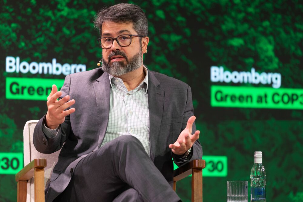 Glauco Freitas, country managing director at Hitachi Energy Brazil, during the Bloomberg Green At COP30 event in Sao Paulo, Brazil, on Tuesday, Nov. 4, 2025. Bloomberg will bring together top leaders from business, finance, policy, academia and NGOs for candid discussions in Sao Paulo focused on creating solutions to support the goals set forth at COP30. Photographer: Jonne Roriz/Bloomberg Glauco Freitas, country managing director at Hitachi Energy Brazil, during the Bloomberg Green At COP30 event in Sao Paulo, Brazil, on Tuesday, Nov. 4, 2025. Bloomberg will bring together top leaders from business, finance, policy, academia and NGOs for candid discussions in Sao Paulo focused on creating solutions to support the goals set forth at COP30. Photographer: Jonne Roriz/Bloomberg