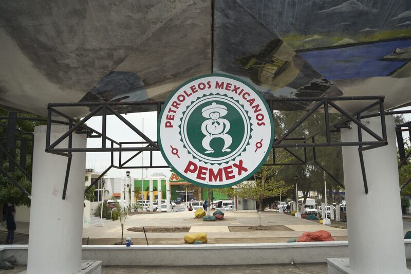 Vintage Petroleos Mexicanos (Pemex) signage in the town of Ebano, San Luis Potosi state, Mexico. Vintage Petroleos Mexicanos (Pemex) signage in the town of Ebano, San Luis Potosi state, Mexico.