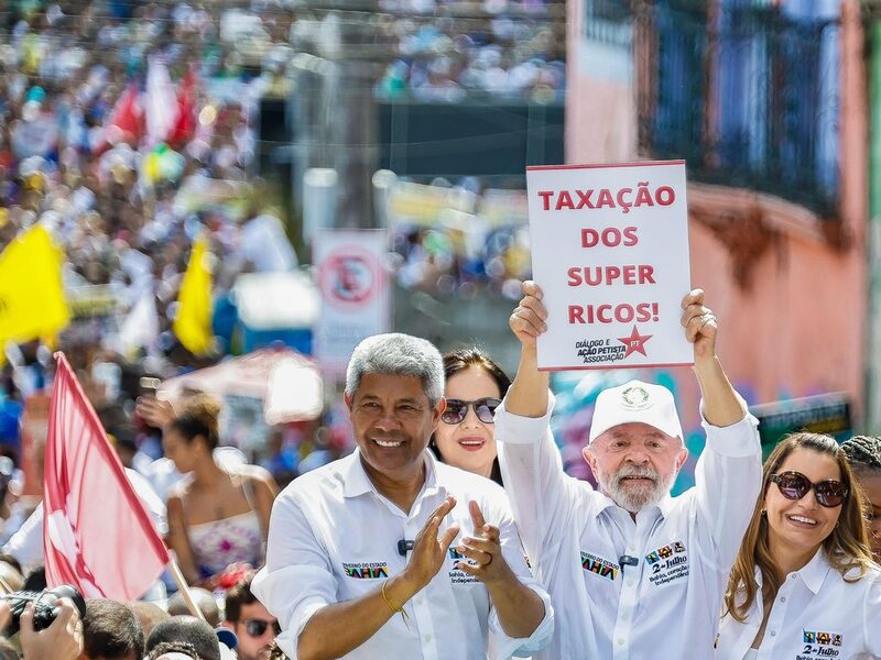 Presidente da República, Luiz Inácio Lula da Silva, durante Caminhada do Dois de Julho. Salvador - BA
Foto: Ricardo Stuckert / PR Presidente da República, Luiz Inácio Lula da Silva, durante Caminhada do Dois de Julho. Salvador - BA
Foto: Ricardo Stuckert / PR