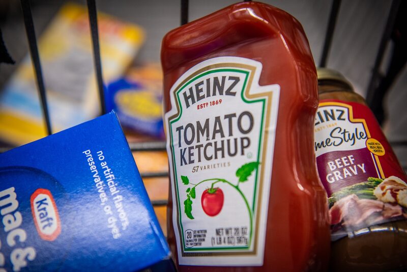 Heinz Kraft products arranged at a Stop and Shop store in Dobbs Ferry, New York, US, on Tuesday, July 25, 2023. Kraft Heinz Co. is scheduled to release earnings figures on August 2. Photographer: Tiffany Hagler-Geard/Bloomberg Heinz Kraft products arranged at a Stop and Shop store in Dobbs Ferry, New York, US, on Tuesday, July 25, 2023. Kraft Heinz Co. is scheduled to release earnings figures on August 2. Photographer: Tiffany Hagler-Geard/Bloomberg