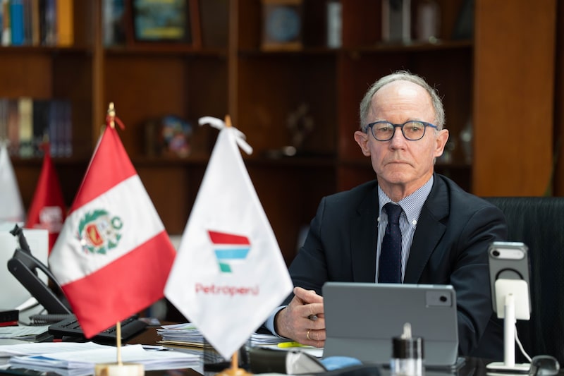 Oliver Stark en la sede central de Petroperú en Lima, el 27 de octubre. Fotógrafa: Ángela Ponce/Bloomberg. Oliver Stark en la sede central de Petroperú en Lima, el 27 de octubre. Fotógrafa: Ángela Ponce/Bloomberg.