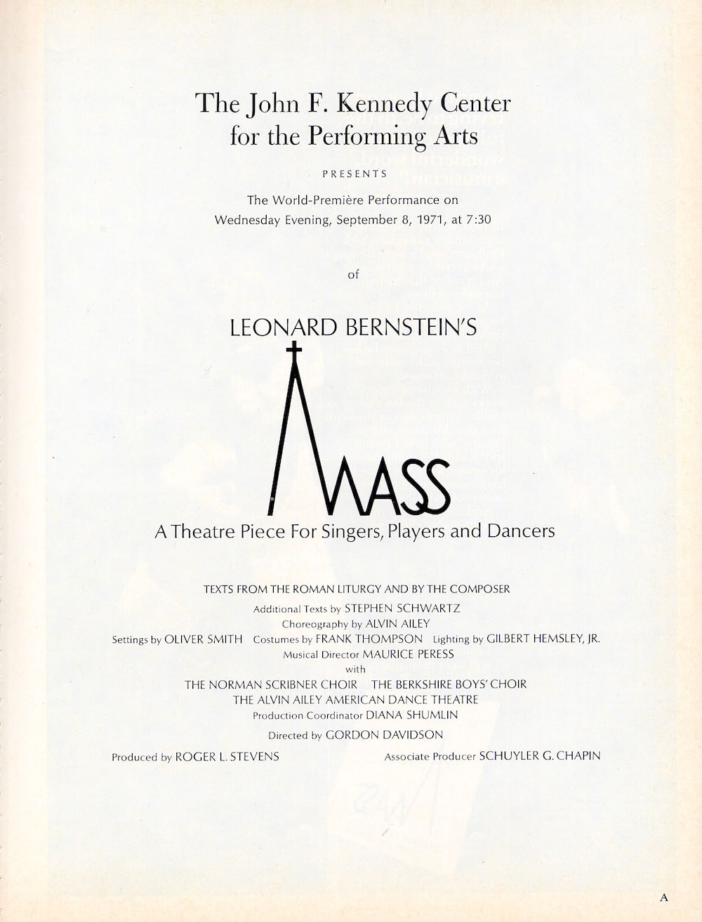 Programa del Kennedy Center Programa del Kennedy Center