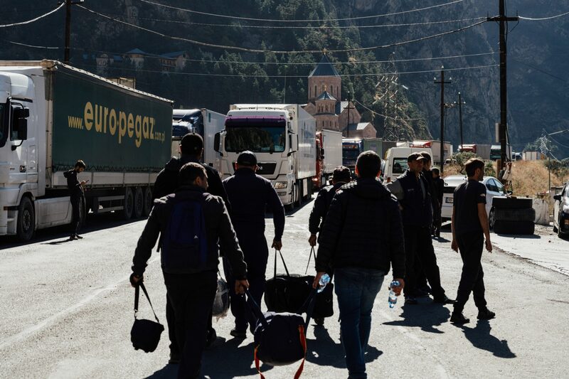 Rusos se dirigen a la frontera con Georgia Rusos se dirigen a la frontera con Georgia