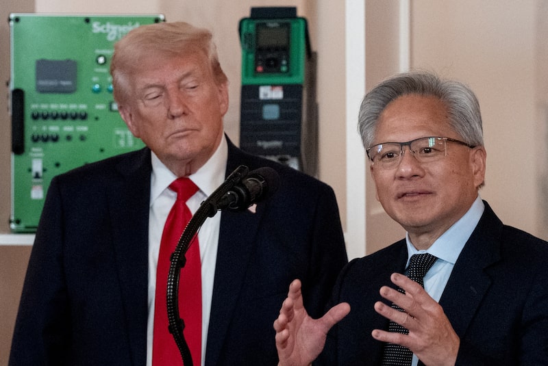 Trump y Huang. Trump y Huang.