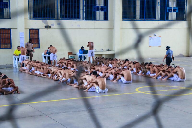Reclusos en centro penal de El Salvador. Foto: DGCP | @OsirisLunaMeza Reclusos en centro penal de El Salvador. Foto: DGCP | @OsirisLunaMeza