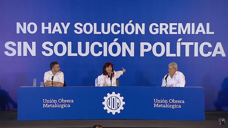 CFK en el acto de la UOM CFK en el acto de la UOM