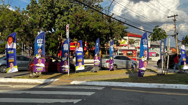Wind banner se consolida em campanhas eleitorais e eleva faturamento de gráficas Wind banner se consolida em campanhas eleitorais e eleva faturamento de gráficas