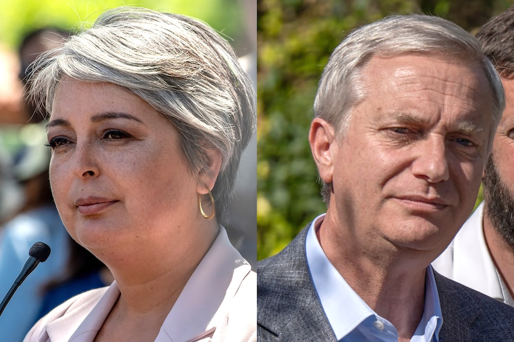 Jeannette Jara, left, and José Antonio Kast during election day in Chile, on Nov. 16, 2025. Jeannette Jara, left, and José Antonio Kast during election day in Chile, on Nov. 16, 2025.