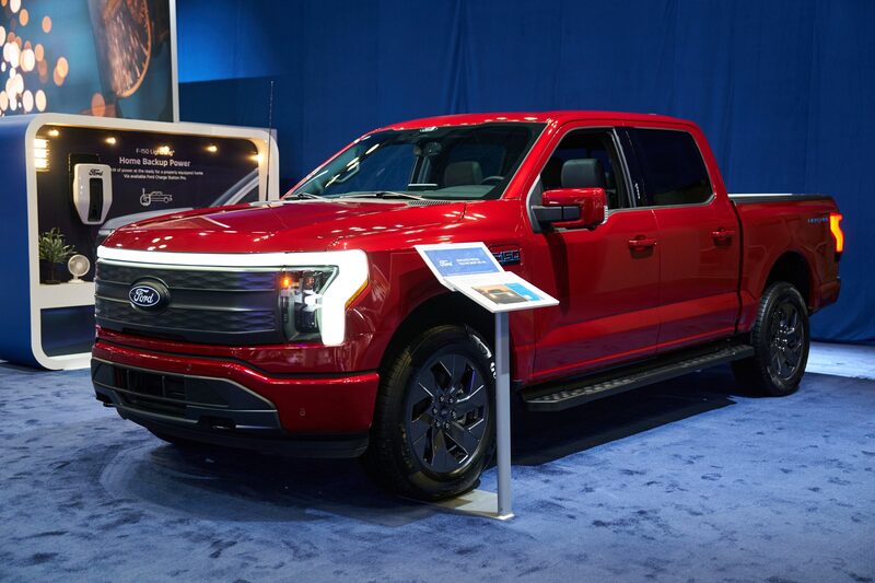 Una camioneta eléctrica Ford F-150 Lightning Lariat 4x4. (Bing Guan/Bloomberg) Una camioneta eléctrica Ford F-150 Lightning Lariat 4x4. (Bing Guan/Bloomberg)