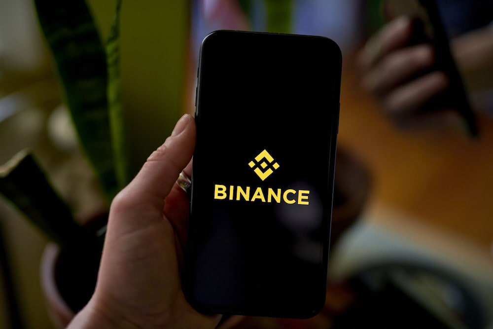 El logotipo de Binance en un teléfono inteligente, fotografiado en el distrito de Brooklyn, Nueva York. El logotipo de Binance en un teléfono inteligente, fotografiado en el distrito de Brooklyn, Nueva York.