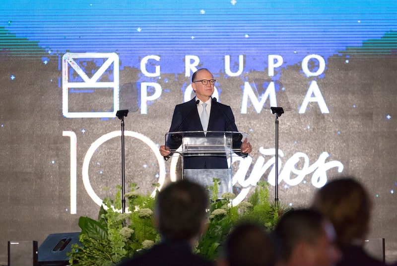 Ricardo Poma durante celebración 100 años Grupo Poma. Ricardo Poma durante celebración 100 años Grupo Poma.