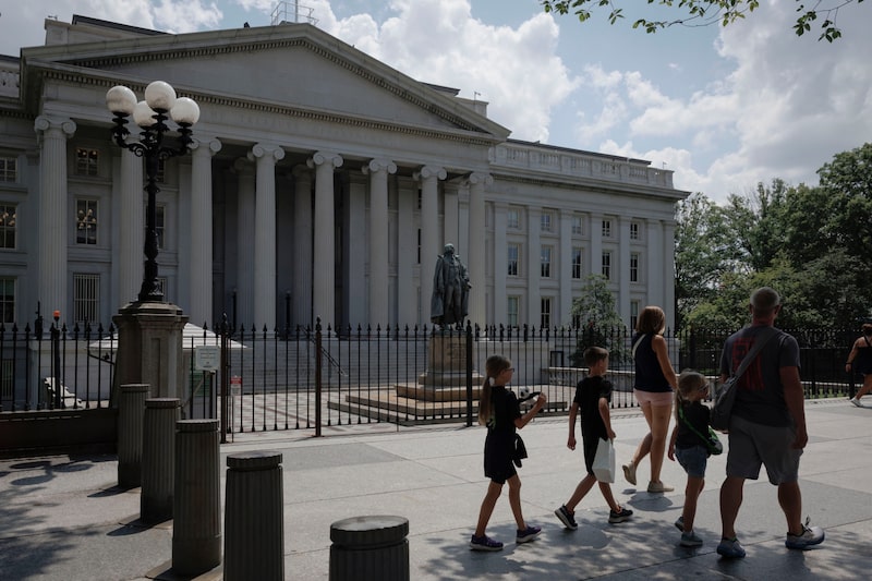 El edificio del Departamento del Tesoro de Estados Unidos en Washington, D.C. Fotógrafa: Ting Shen/Bloomberg. El edificio del Departamento del Tesoro de Estados Unidos en Washington, D.C. Fotógrafa: Ting Shen/Bloomberg.
