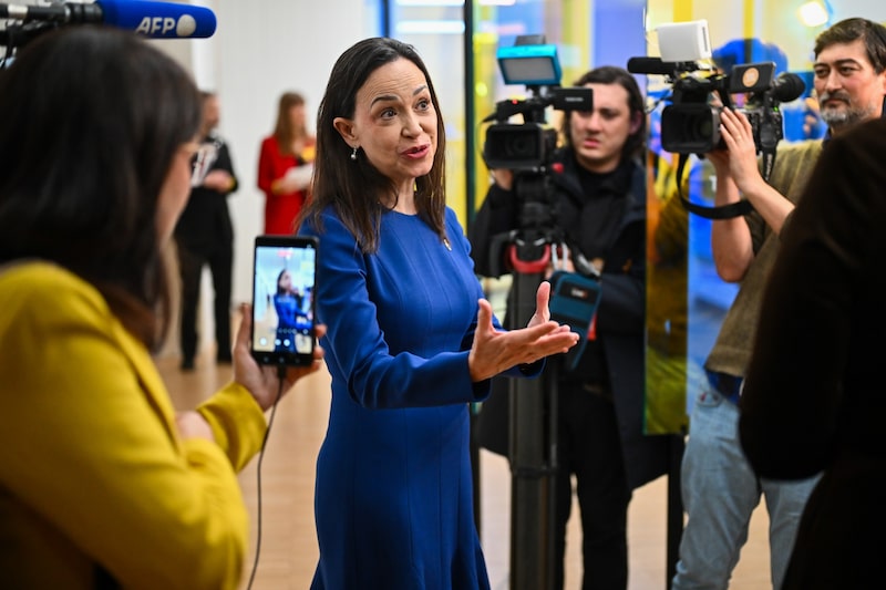 María Corina Machado en Oslo, el 11 de diciembre. Fotógrafo: Naina Helén Jåma/Bloomberg María Corina Machado en Oslo, el 11 de diciembre. Fotógrafo: Naina Helén Jåma/Bloomberg