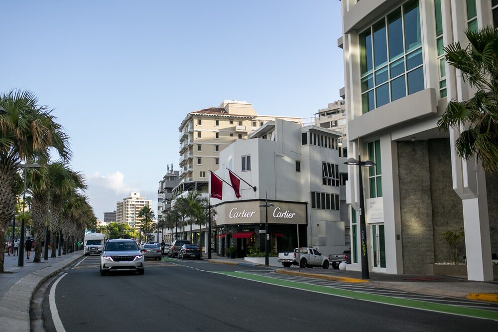 Ashford Avenue offers luxury shopping and runs through the Condado neighborhood. Photographer: Xavier Garcia/Bloomberg Ashford Avenue offers luxury shopping and runs through the Condado neighborhood. Photographer: Xavier Garcia/Bloomberg