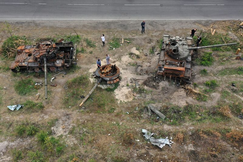 Imagen de Irpin, en Ucrania Imagen de Irpin, en Ucrania